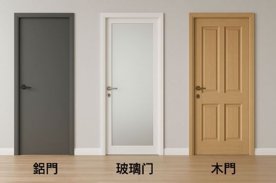 室內門材質怎麼挑？鋁門、玻璃門、木門特性與設計重點完整解析